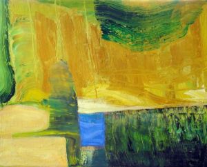 Gelber Grund, April 2006, Öl auf Leinwand, 40 x 50 cm